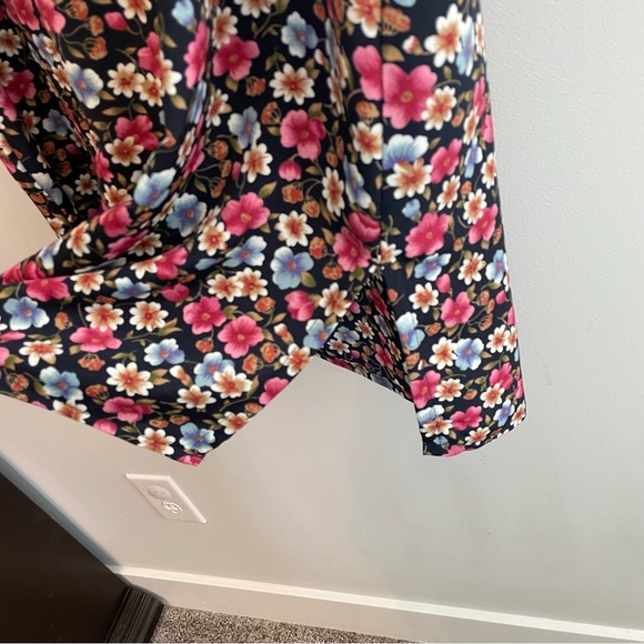 90s/Y2K Vintage ERIKA Ditsy Floral Sleeveless Slip Shift Dress - Size M - Picture 4 of 8